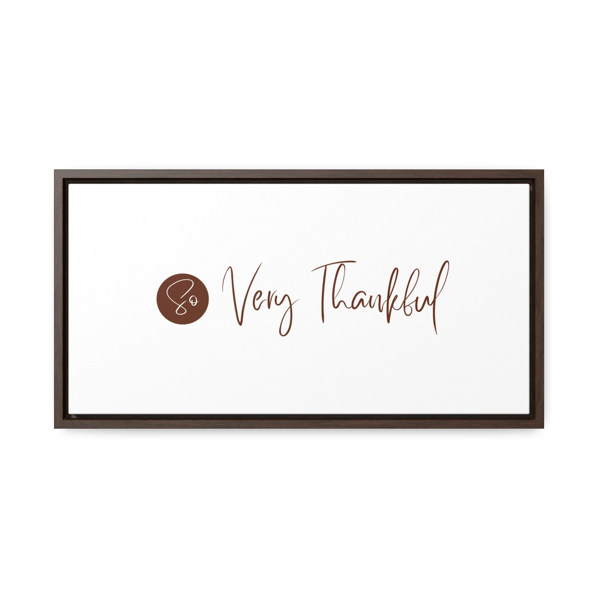 So Very Thankful | Gratitude Wall Art | Canvas