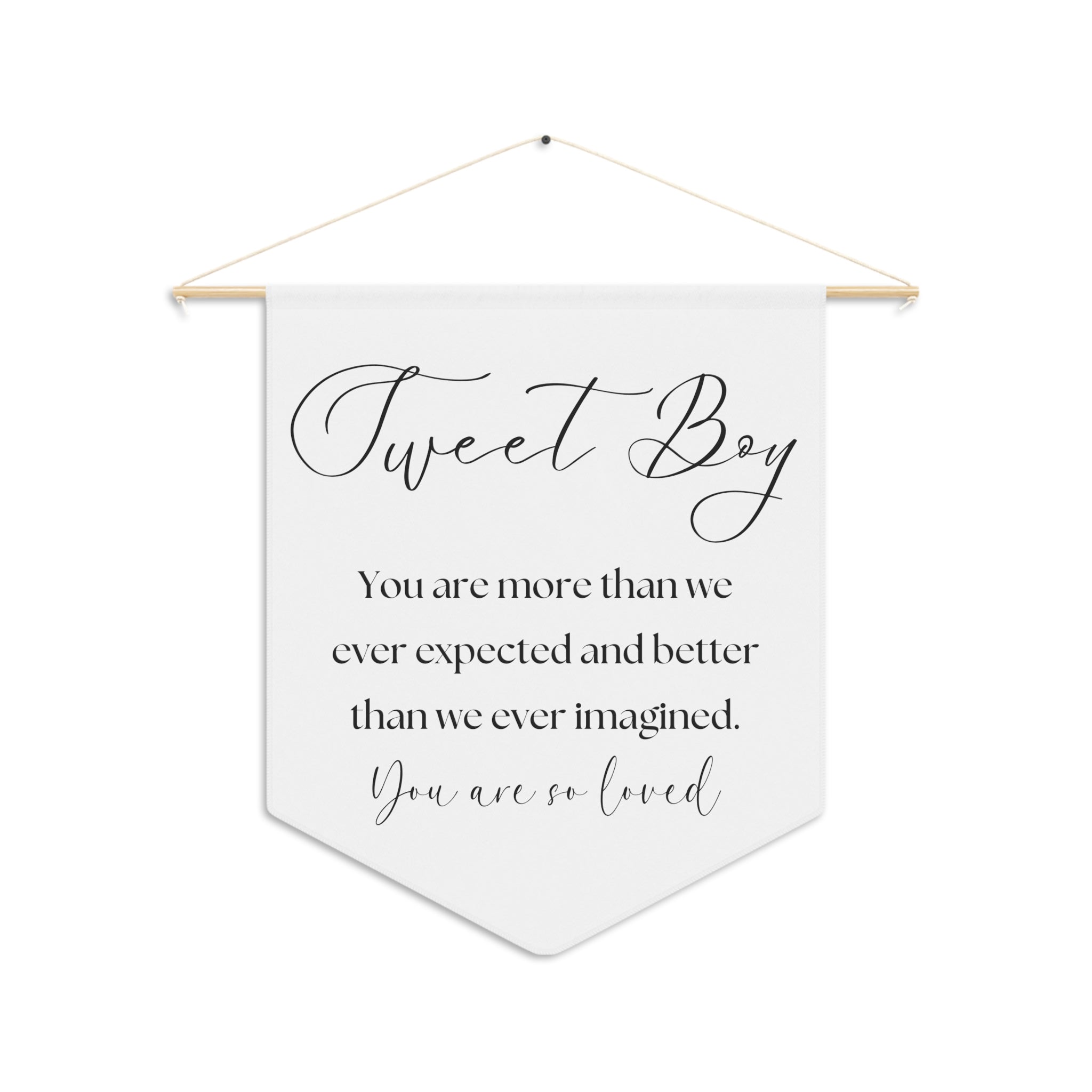 Sweet Boy Inspiration | Nursery Pennant Wall Art