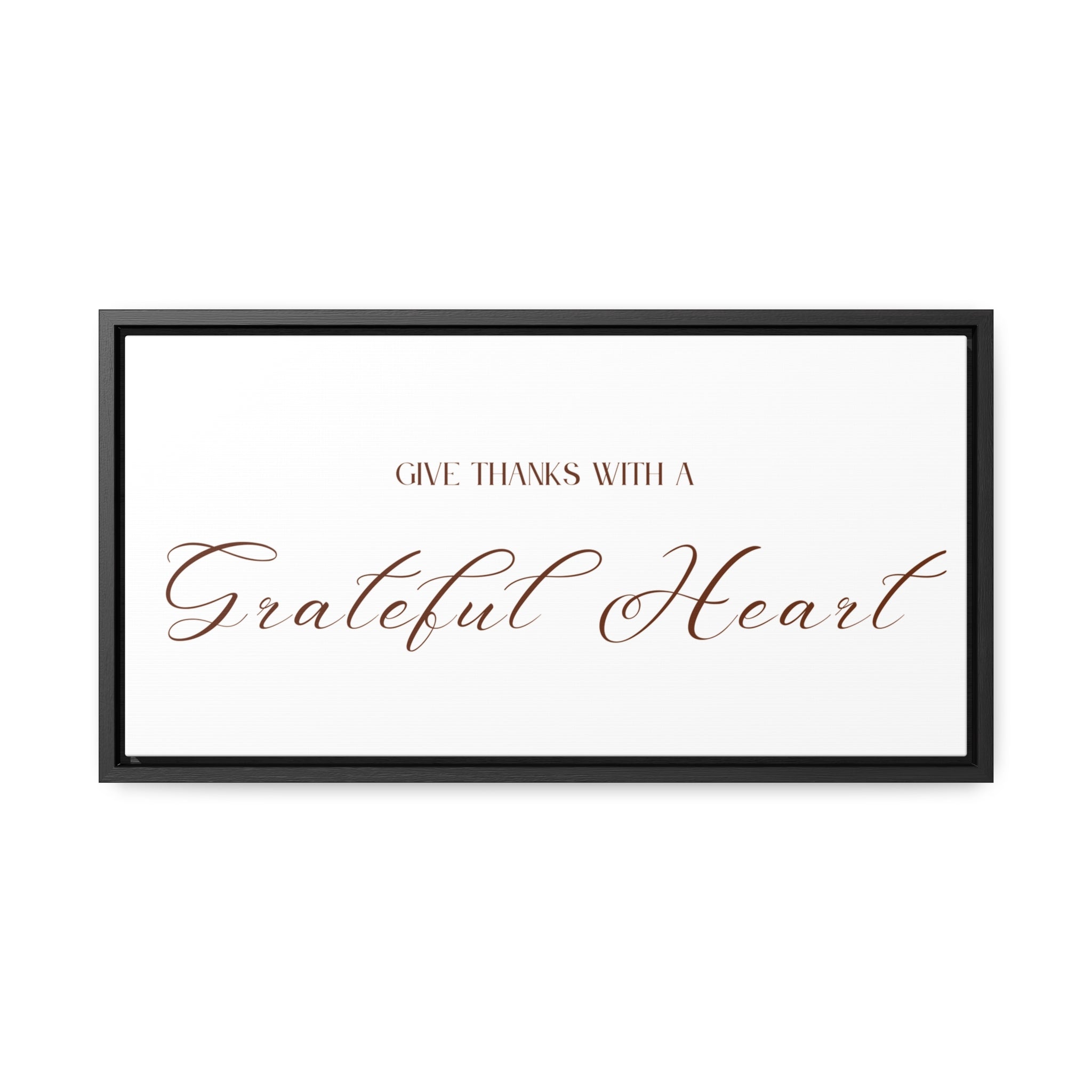 Give Thanks With Grateful Hearts | Gratitude Wall Art | Canvas