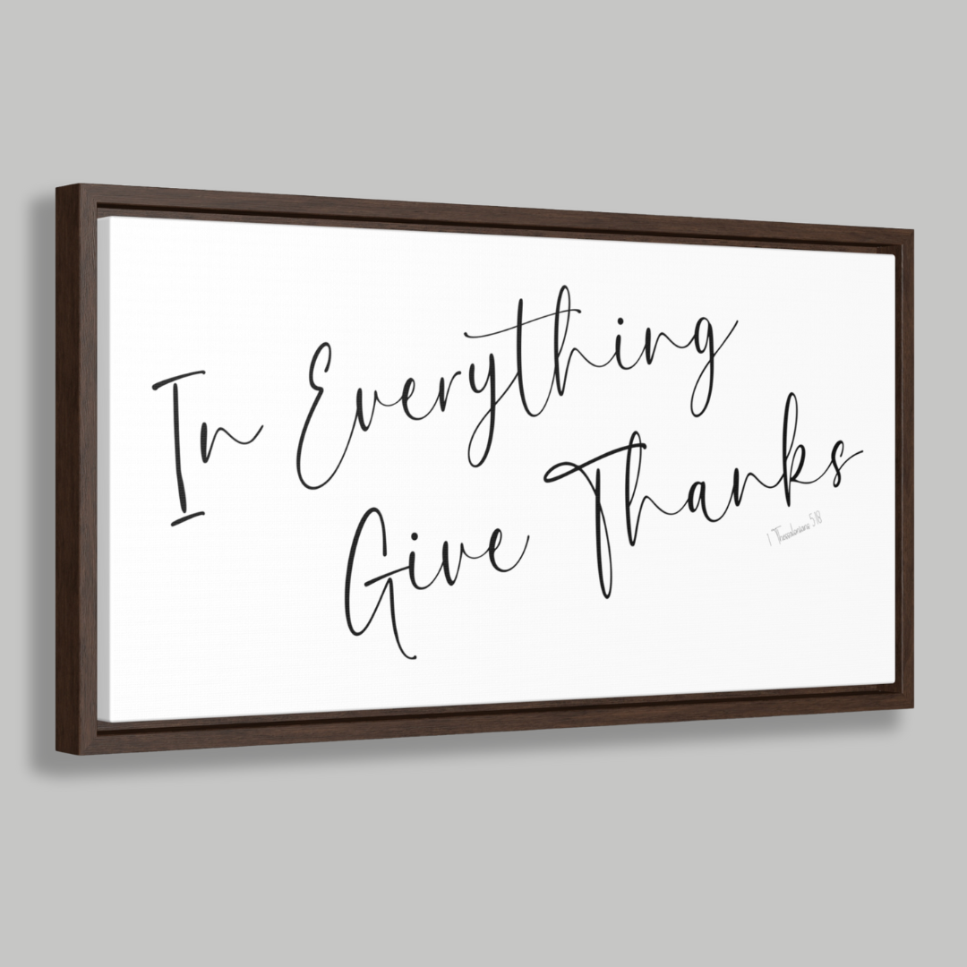 In Everything Give Thanks | Christian Wall Art