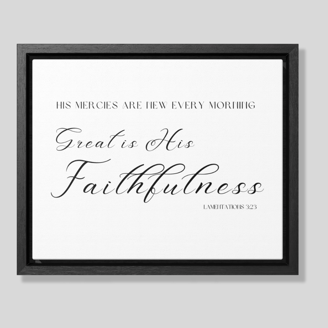 Great Is His Faithfulness | Christian Wall Art