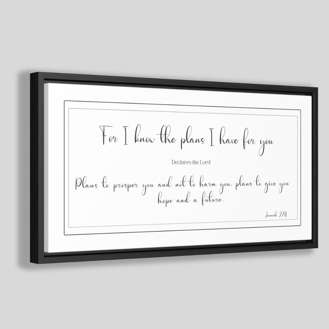 I Know The Plans I Have For You | Christian Wall Art