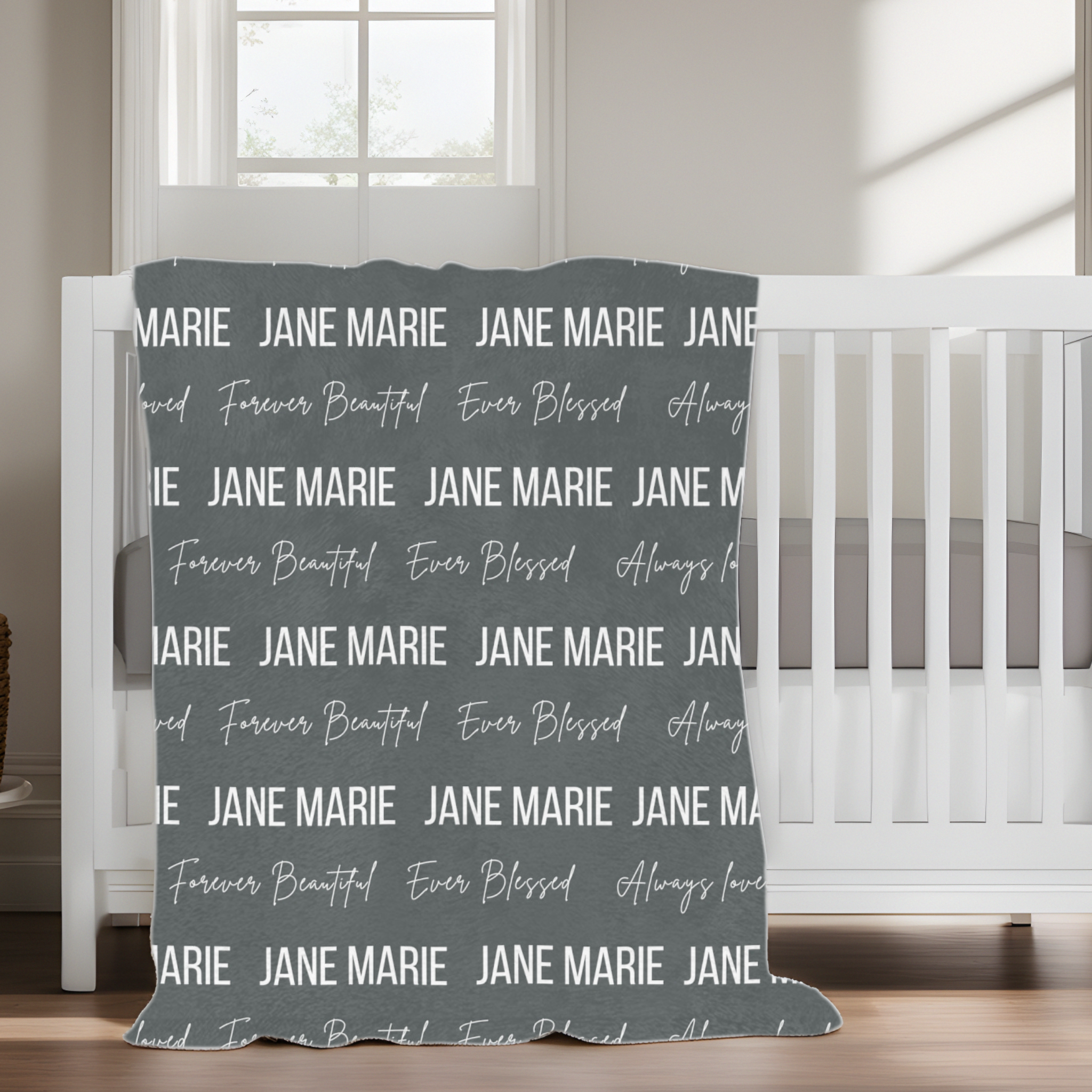 Kids Two Names & Inspiration | Velveteen Minky Blanket