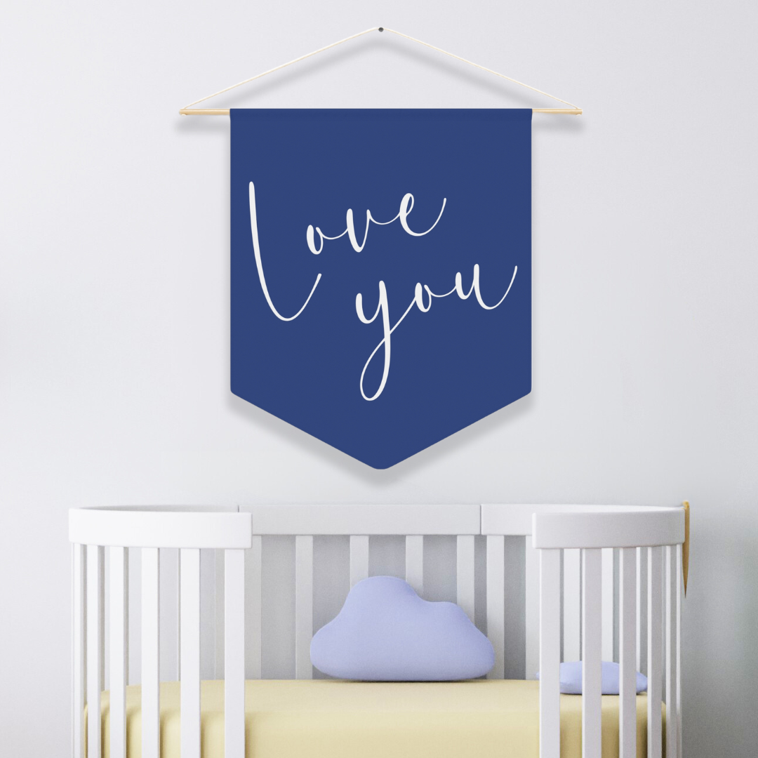 Love You | Nursery Pennant Wall Art