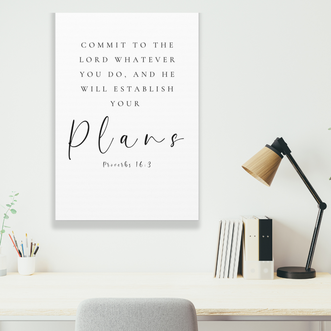 I Know The Plans I Have For You | Office Wall Art