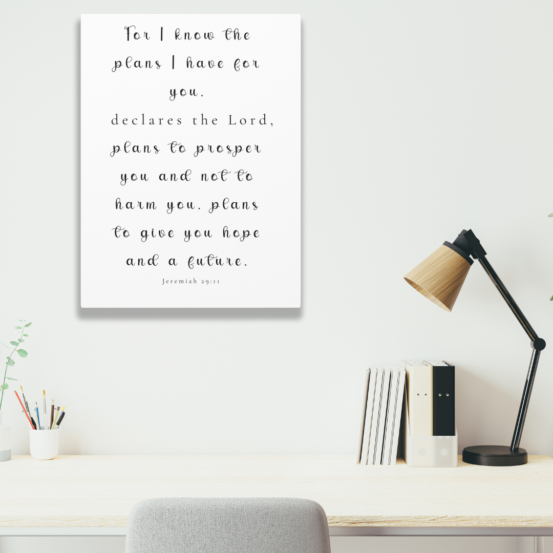 Plans To Prosper You | Office Wall Art