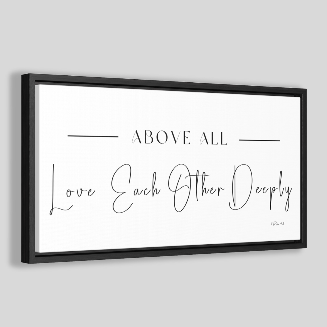 Love Each Other Deeply | Christian Wall Art