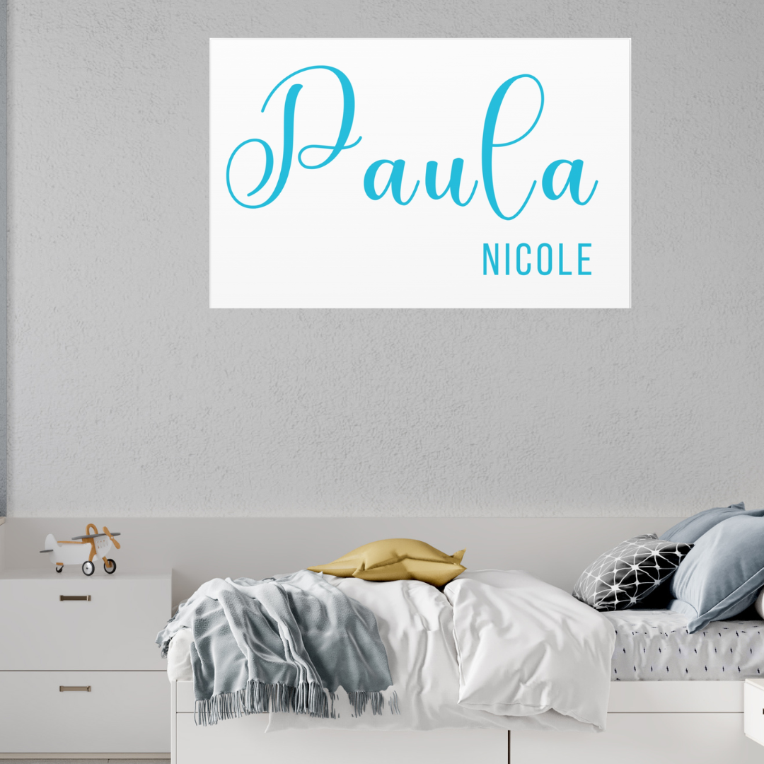 Baby name |  Kids Canvas Wall Art