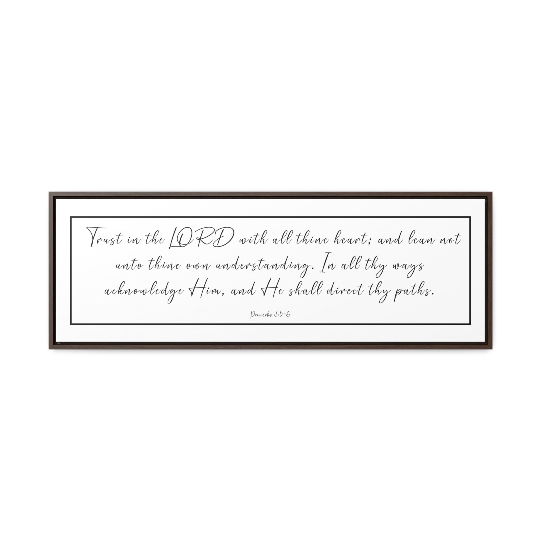 Trust In The Lord With All Your Heart | Christian Wall Art