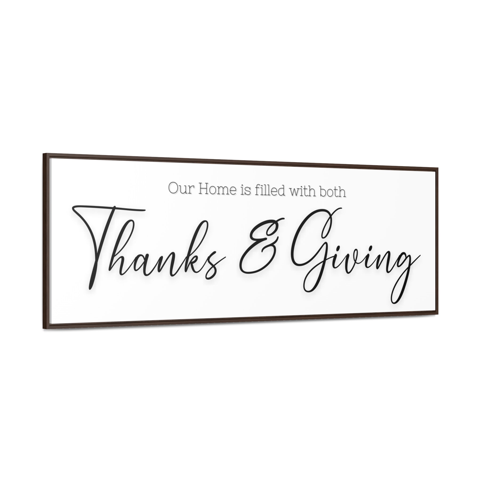 Home Of Thanks And Giving | Gratitude Wall Art | Canvas