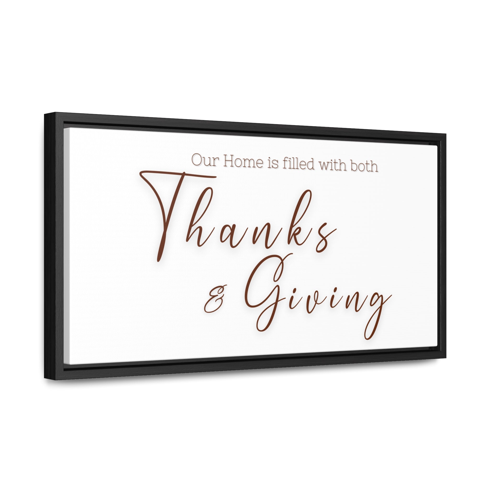 Home Of Thanks And Giving | Gratitude Wall Art | Canvas