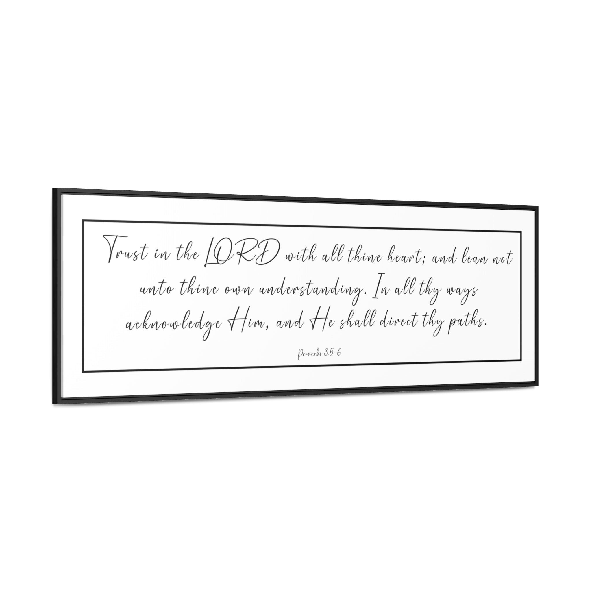 Trust In The Lord With All Your Heart | Christian Wall Art