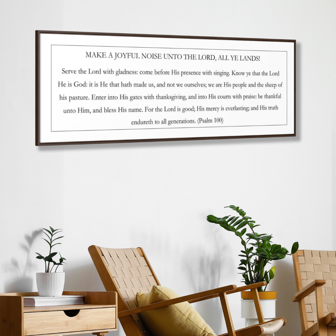 Make A Joyful Noise Unto The Lord | Christian Wall Art