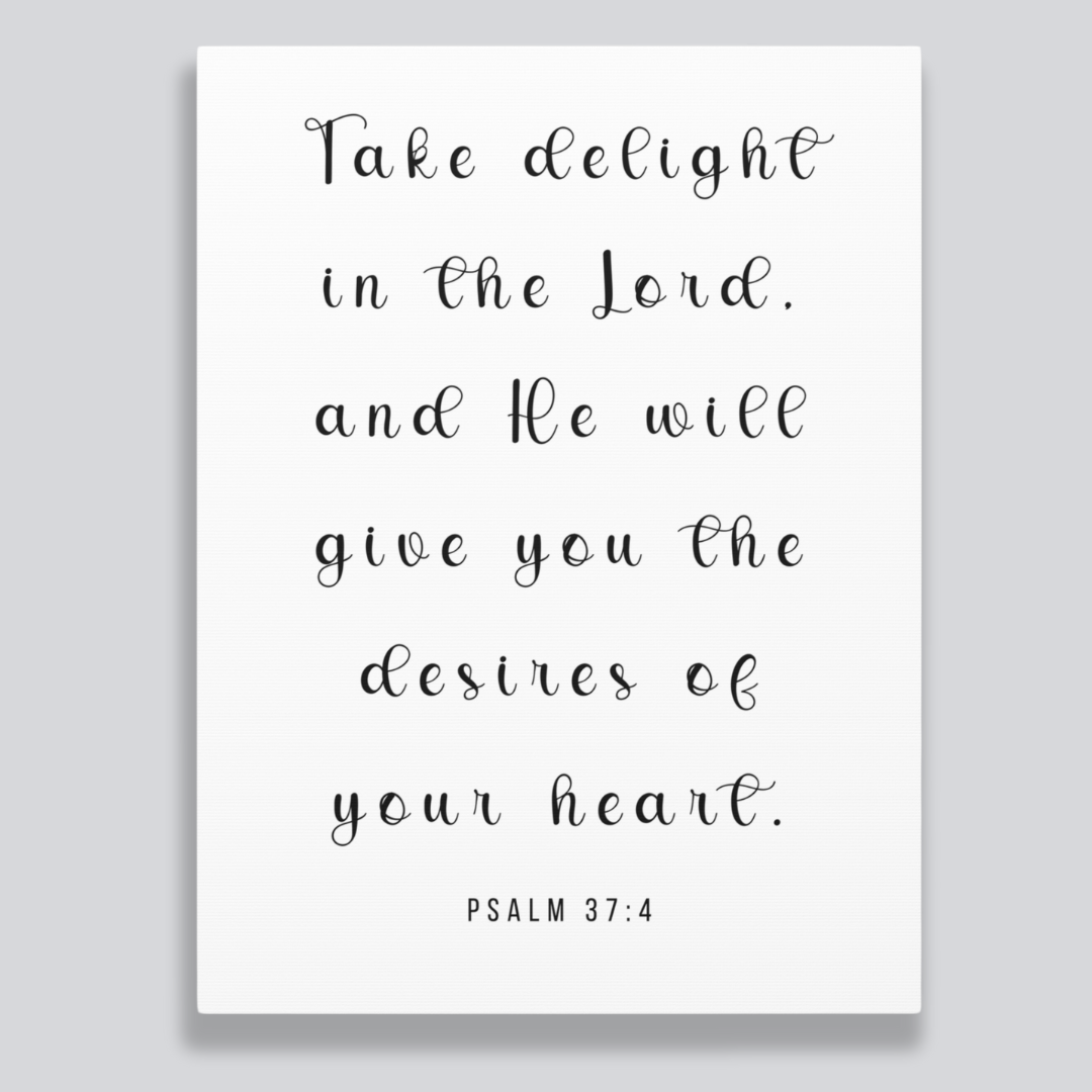 Take Delight In The Lord | Office Wall Art