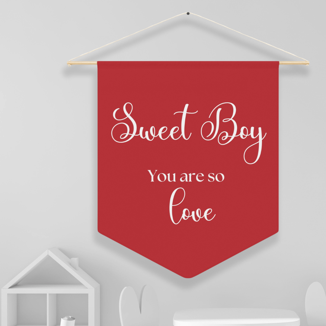 Sweet Boy You Are So Loved | Nursery Pennant Wall Art