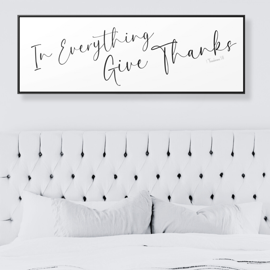 In Everything Give Thanks | Christian Wall Art