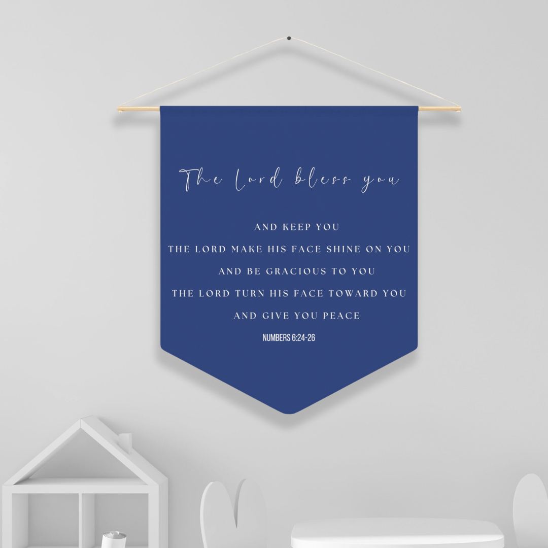 The Lord Bless You | Nursery Pennant Wall Art