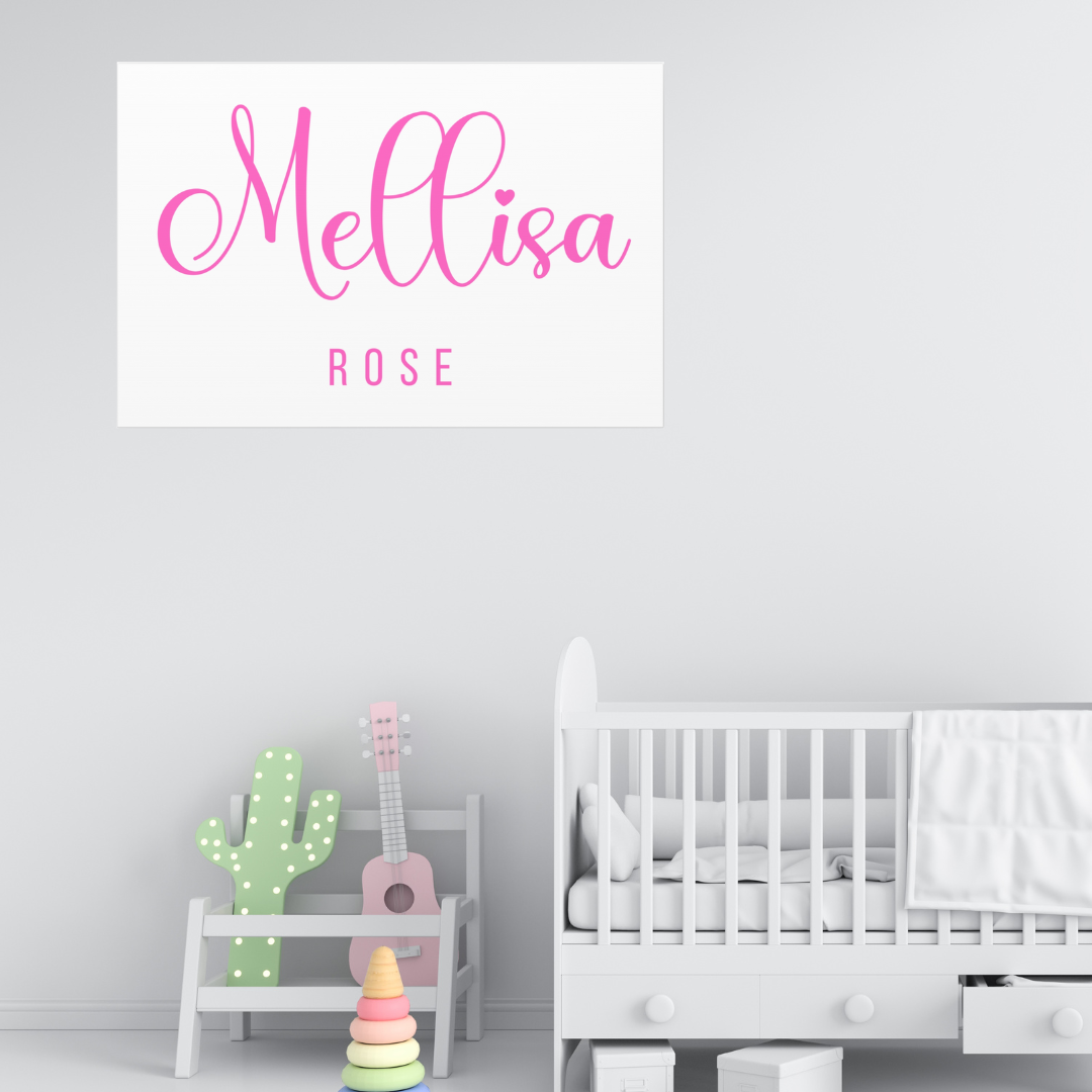 Baby name |  Kids Canvas Wall Art