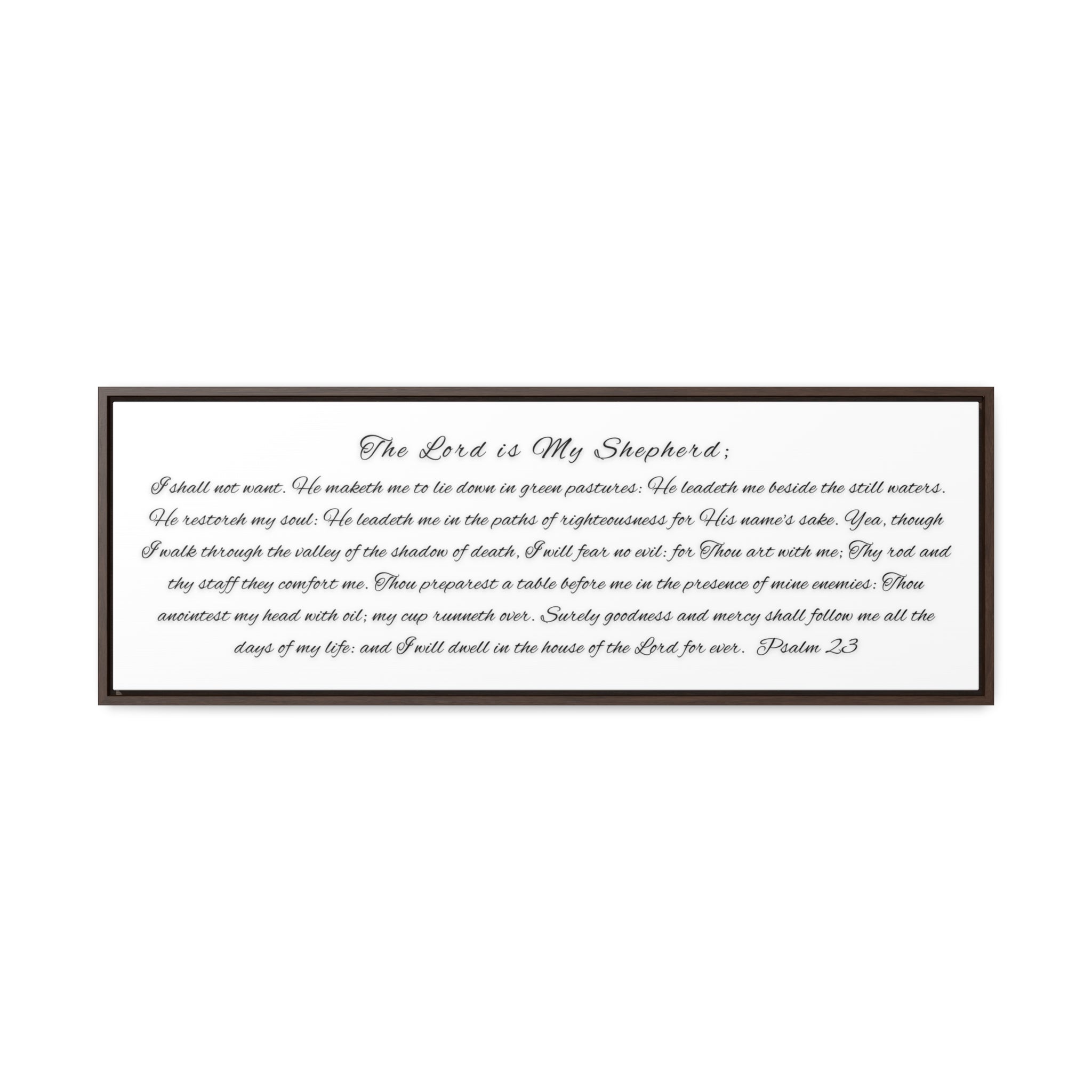 The Lord His My Shepherd I Shall Not Want | Christian Wall Art