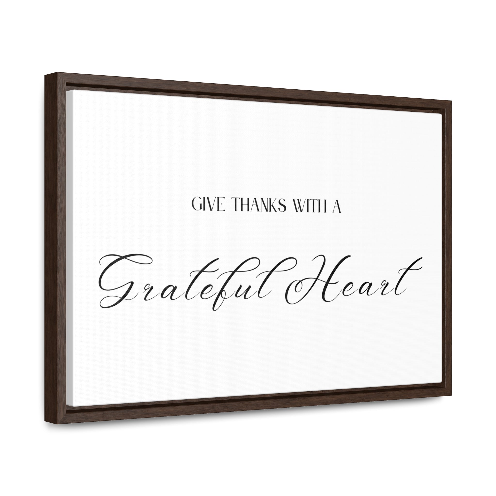 Give Thanks With Grateful Hearts | Gratitude Wall Art | Canvas