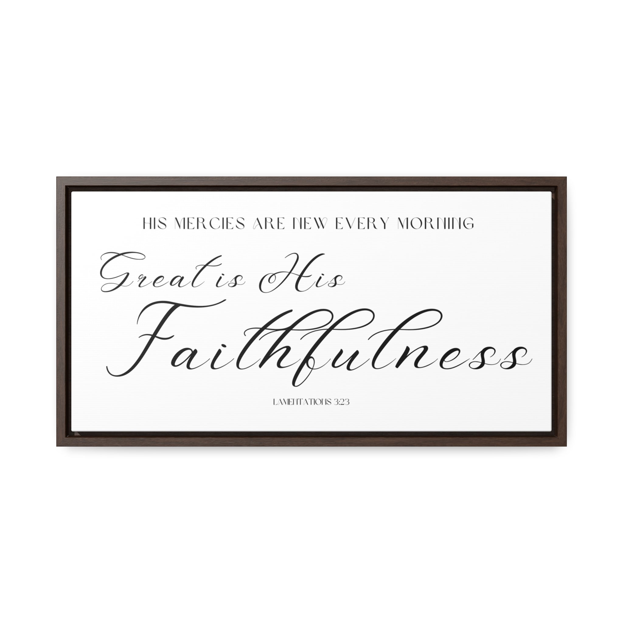 Great Is His Faithfulness | Christian Wall Art