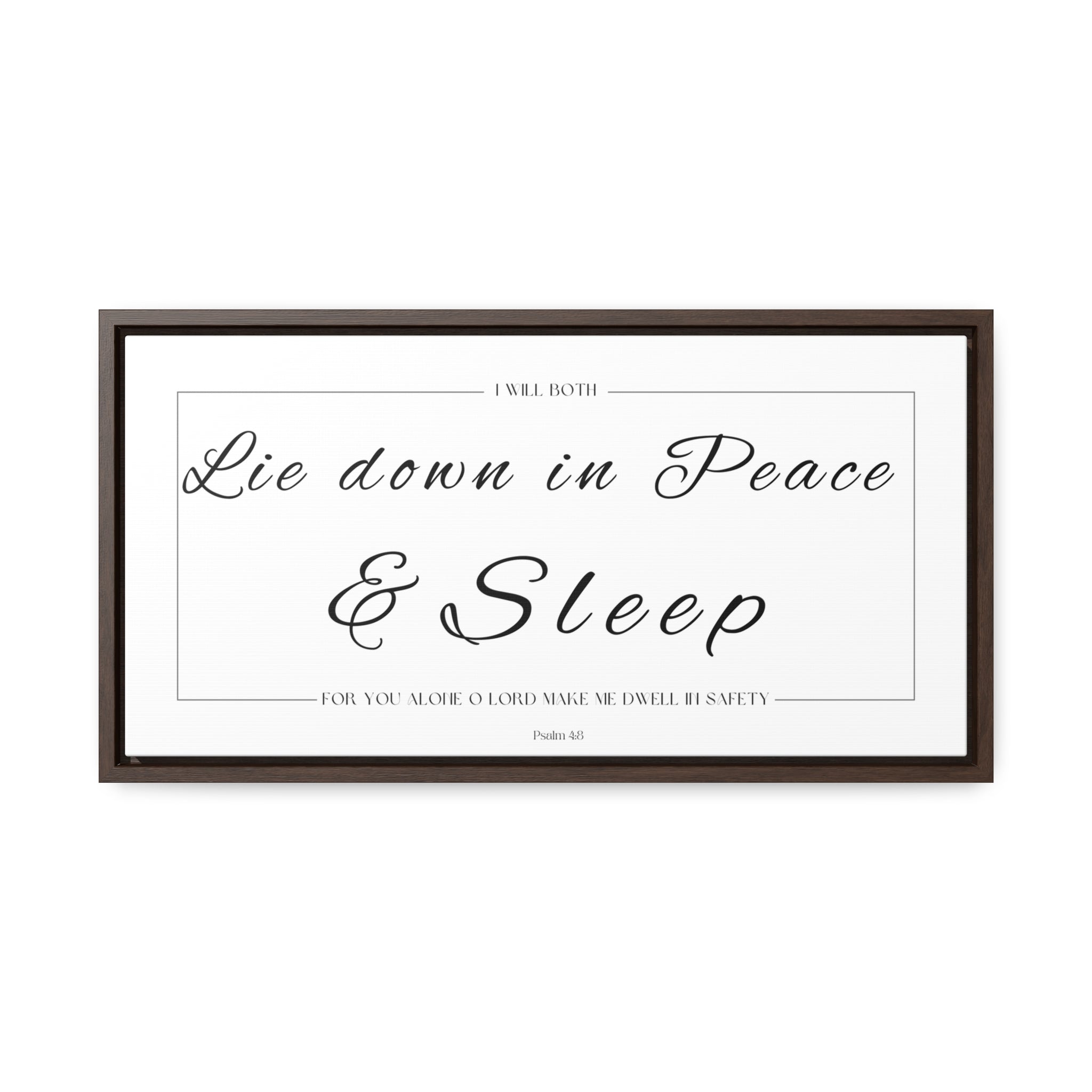 I Will Both Lie Down In Peace & Sleep | Christian Wall Art