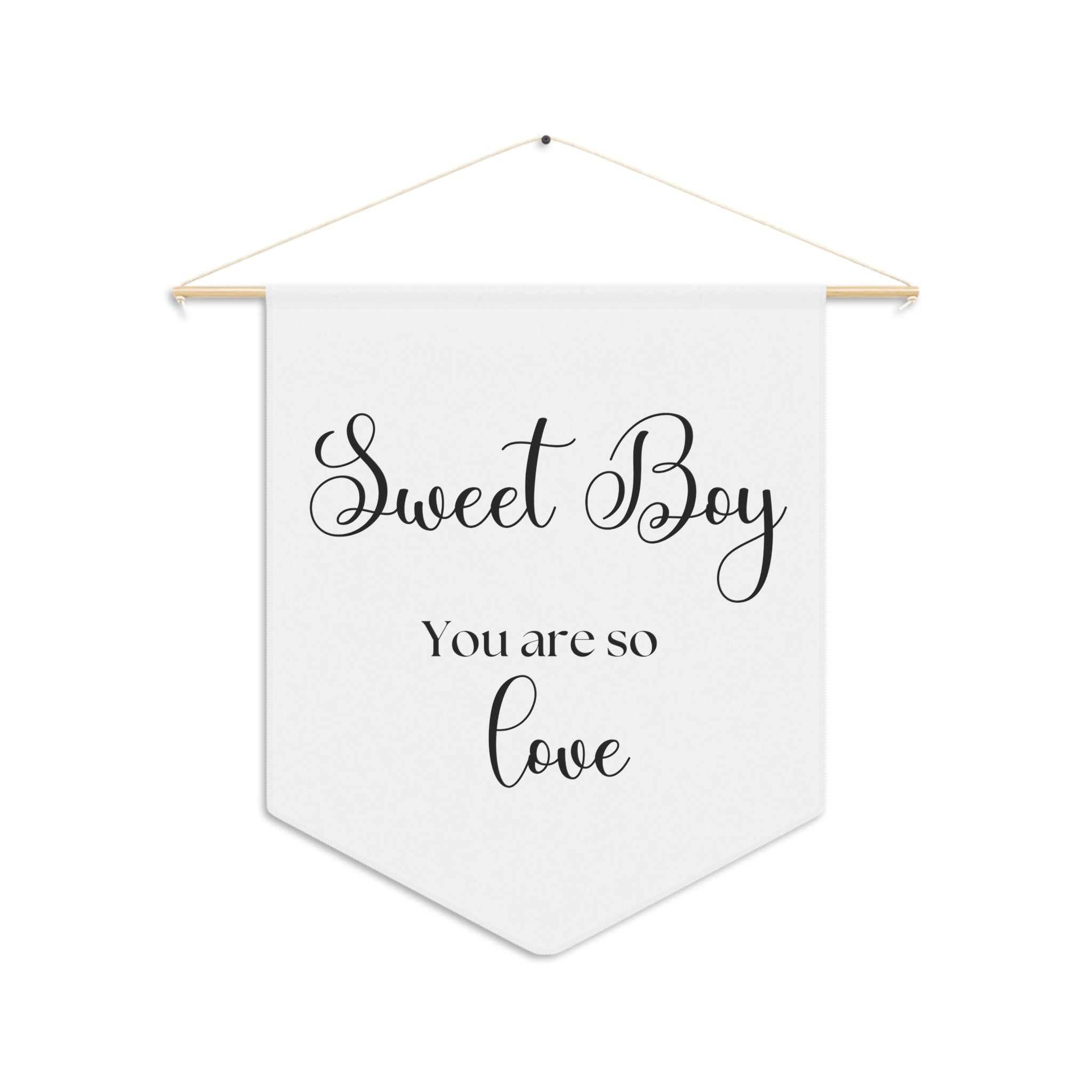 Sweet Boy You Are So Loved | Nursery Pennant Wall Art