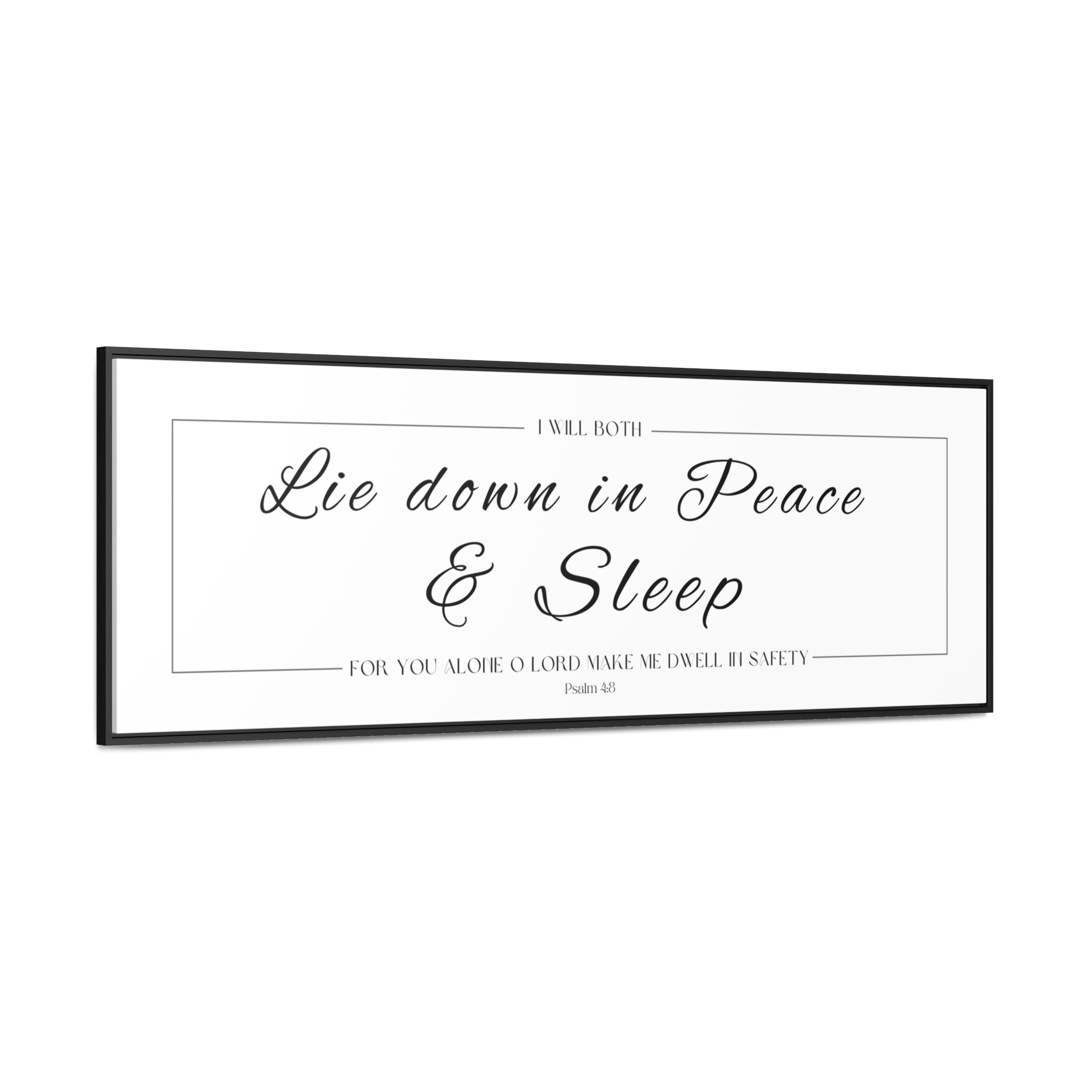 I Will Both Lie Down In Peace & Sleep | Christian Wall Art