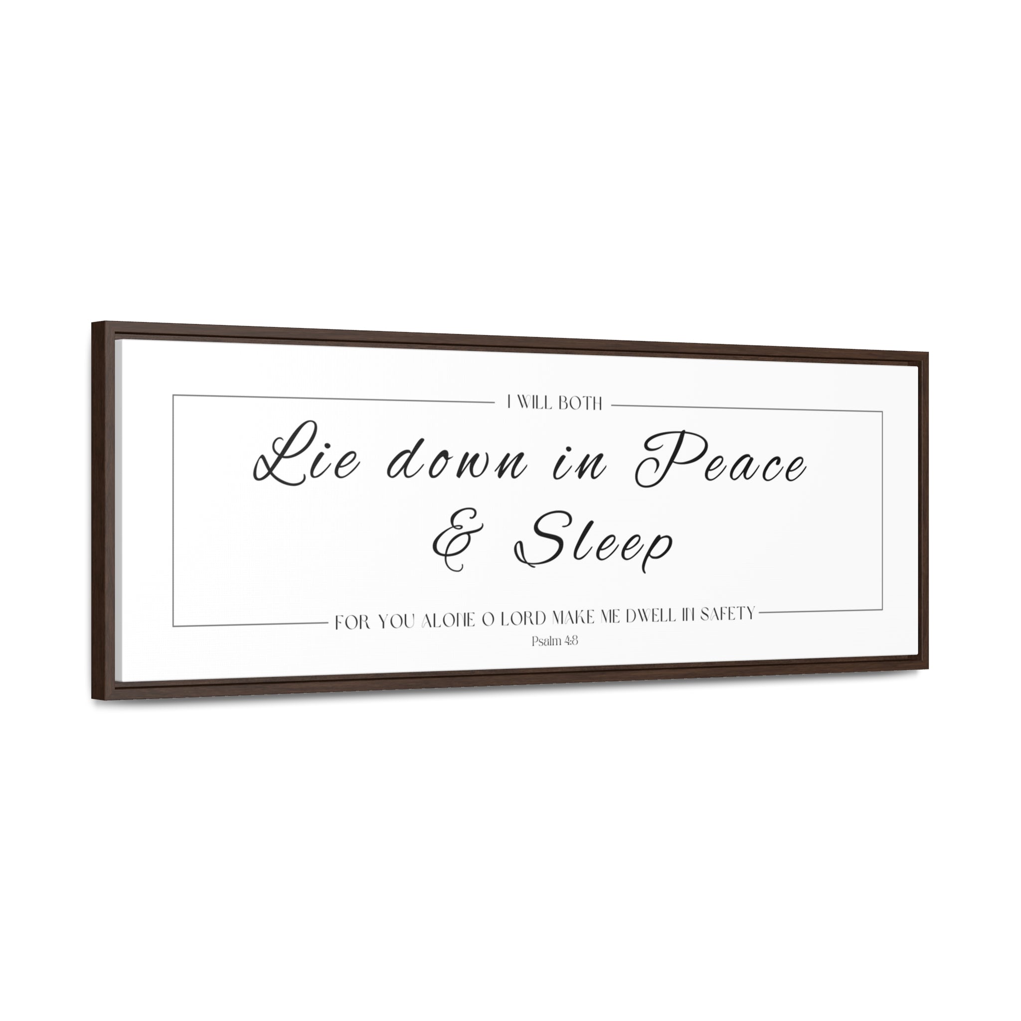 I Will Both Lie Down In Peace & Sleep | Christian Wall Art