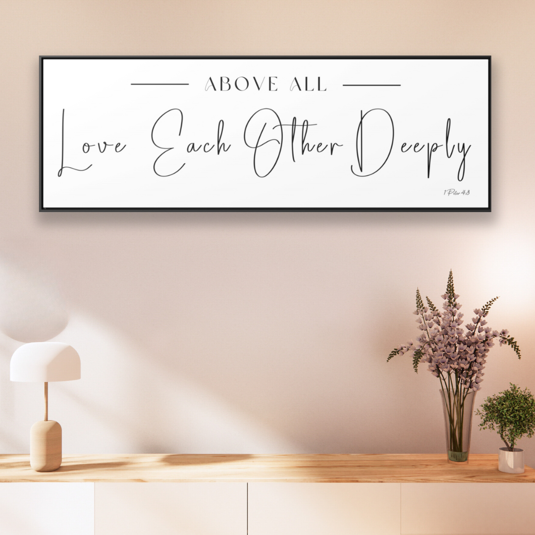 Love Each Other Deeply | Christian Wall Art