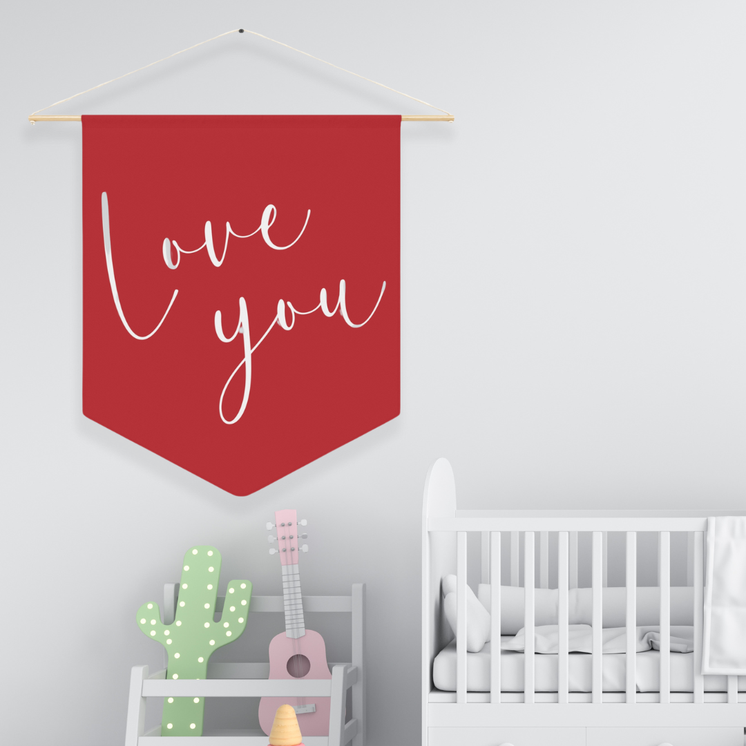 Love You | Nursery Pennant Wall Art