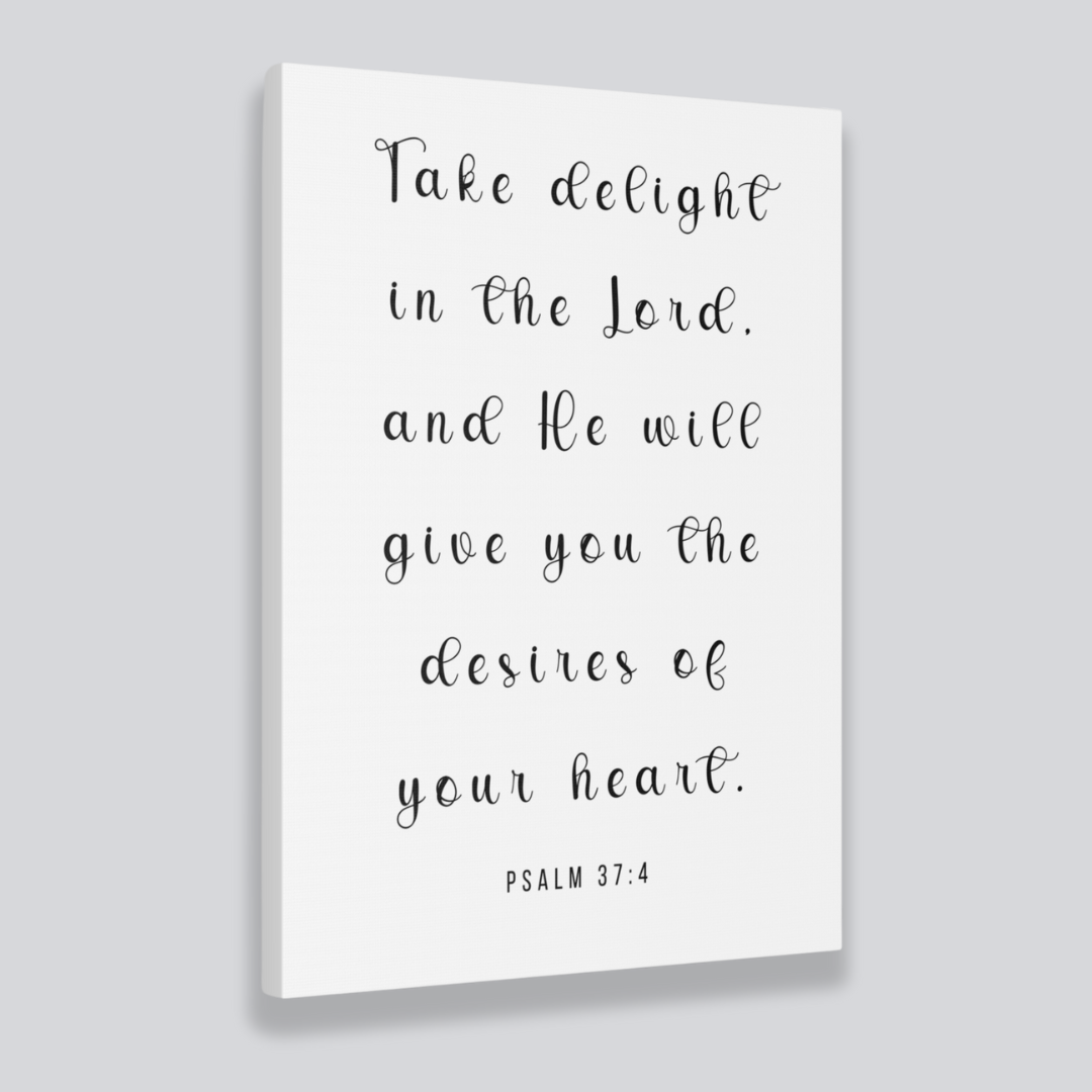 Take Delight In The Lord | Office Wall Art