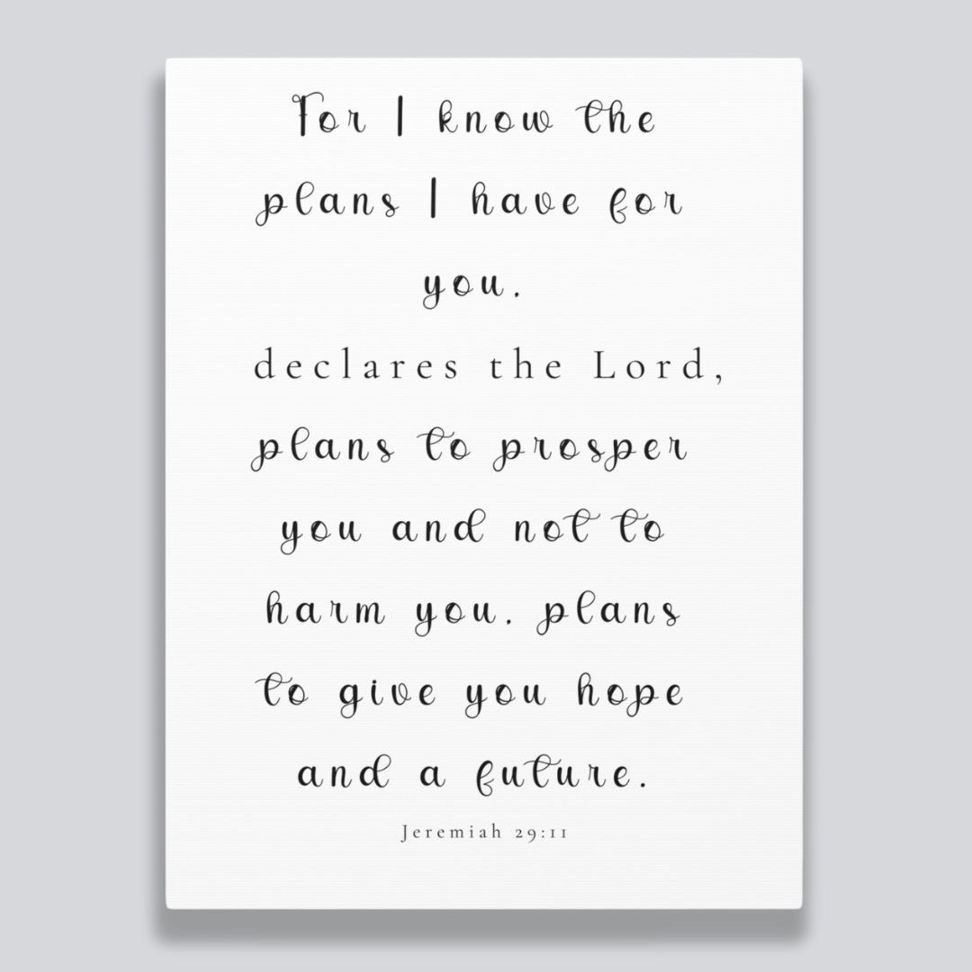 Plans To Prosper You | Office Wall Art