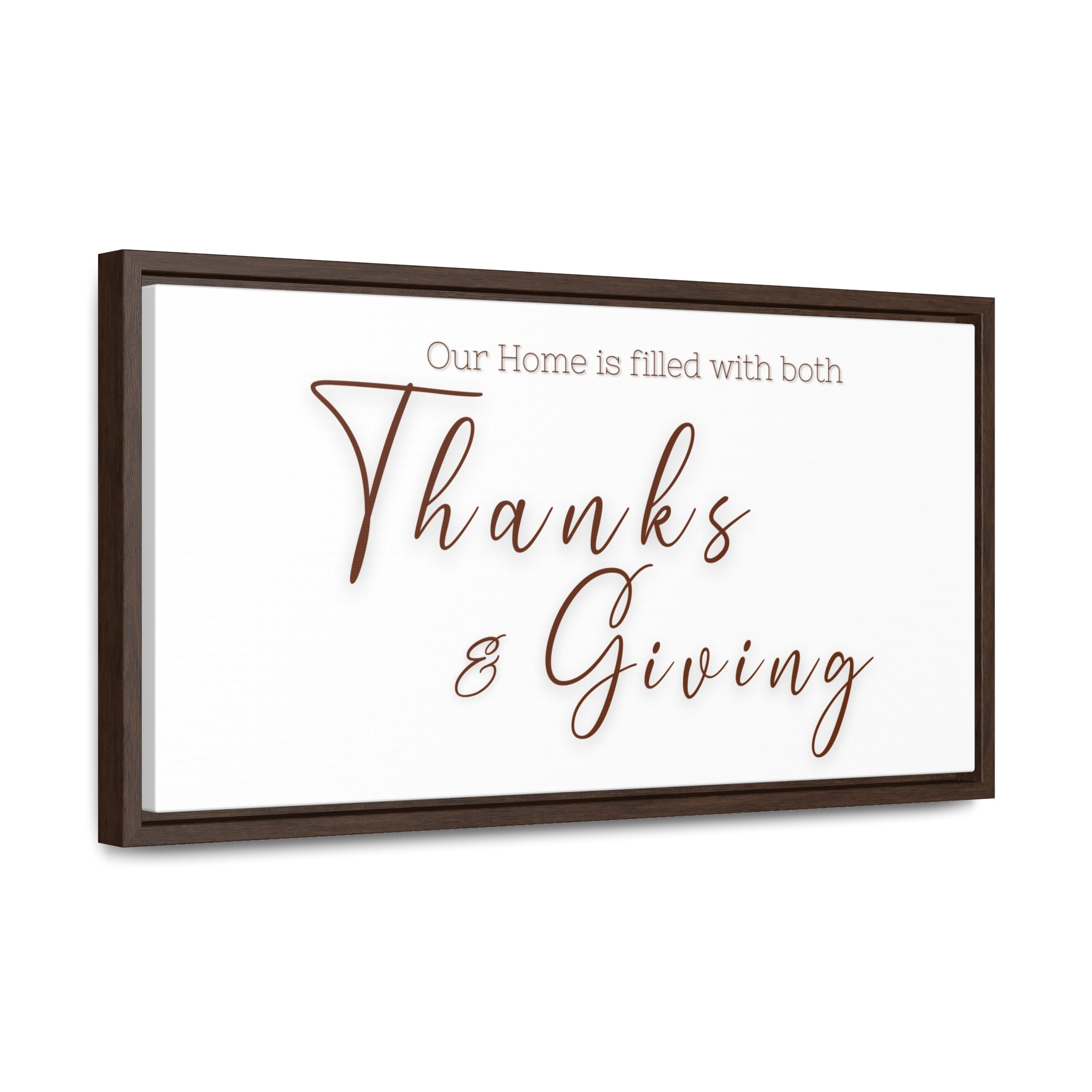 Home Of Thanks And Giving | Gratitude Wall Art | Canvas