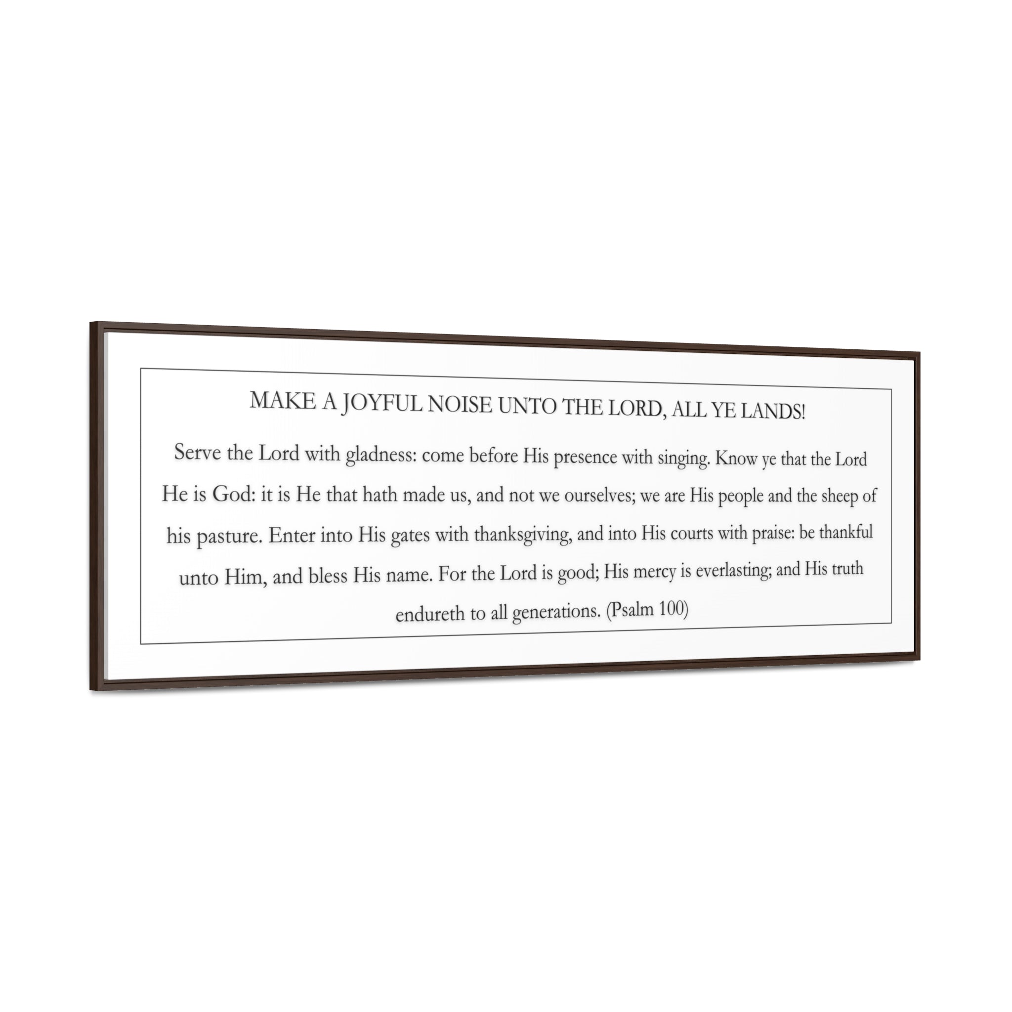 Make A Joyful Noise Unto The Lord | Christian Wall Art