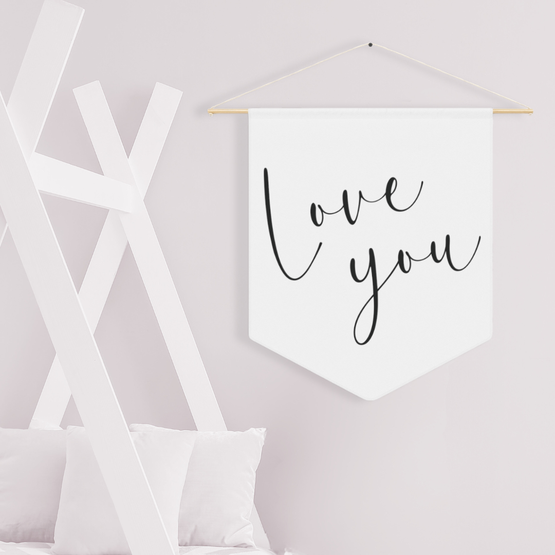 Love You | Nursery Pennant Wall Art