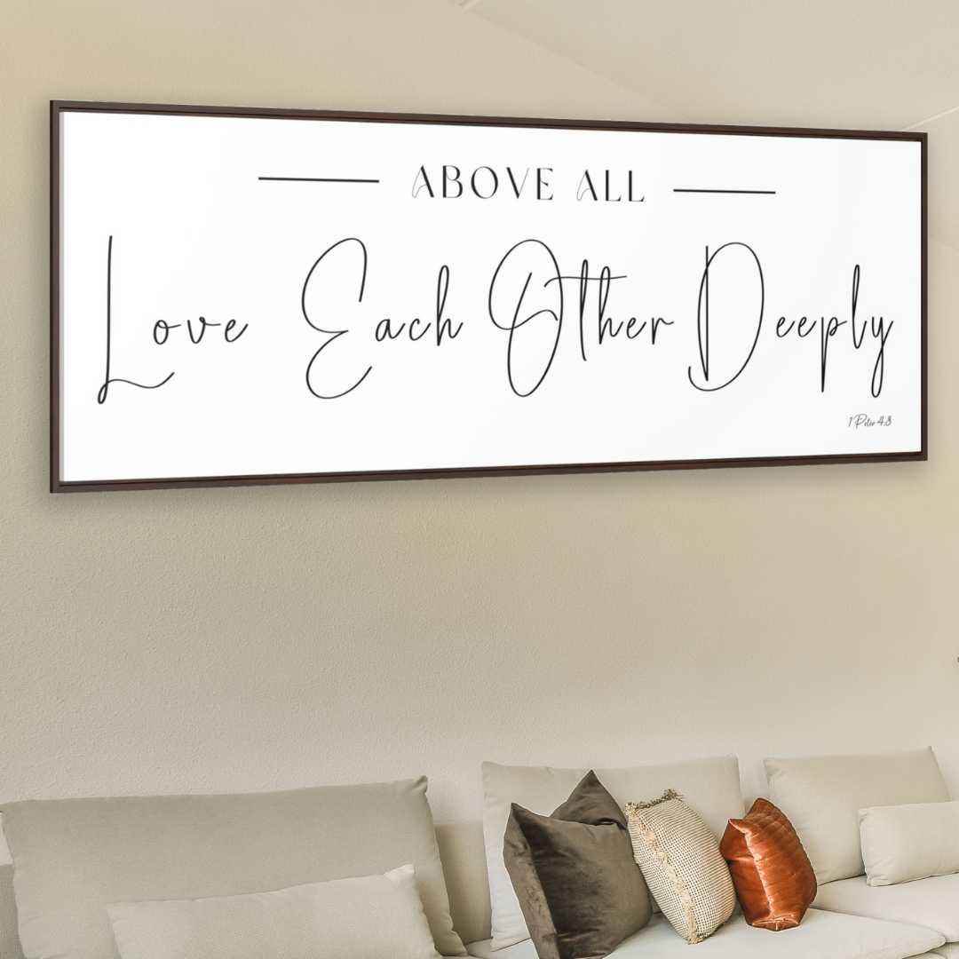 Love Each Other Deeply | Christian Wall Art