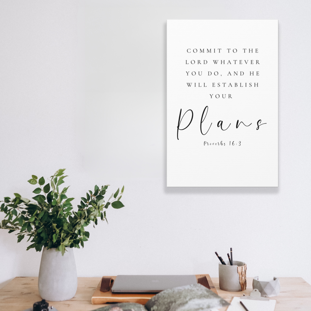 I Know The Plans I Have For You | Office Wall Art