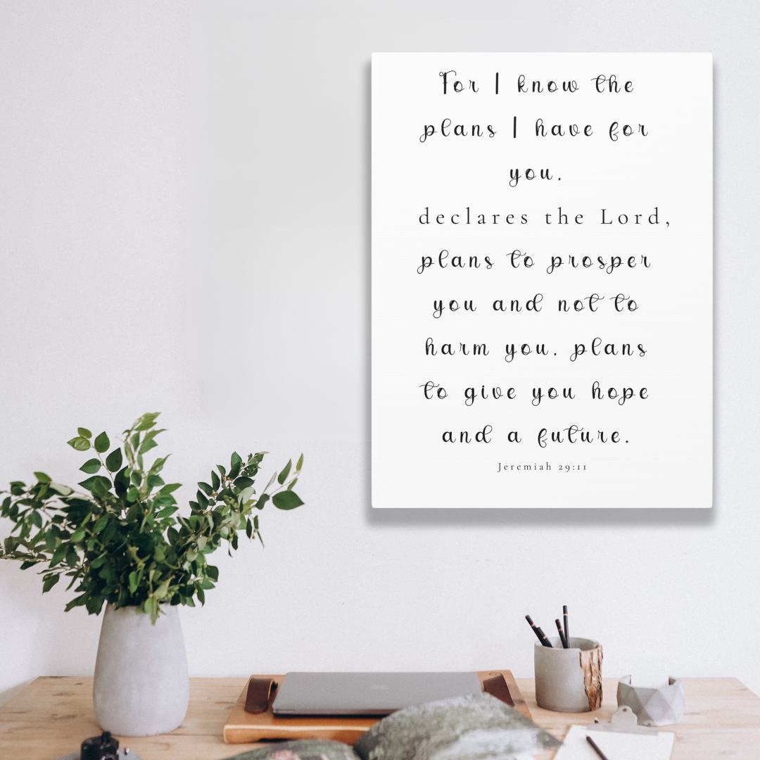 Plans To Prosper You | Office Wall Art