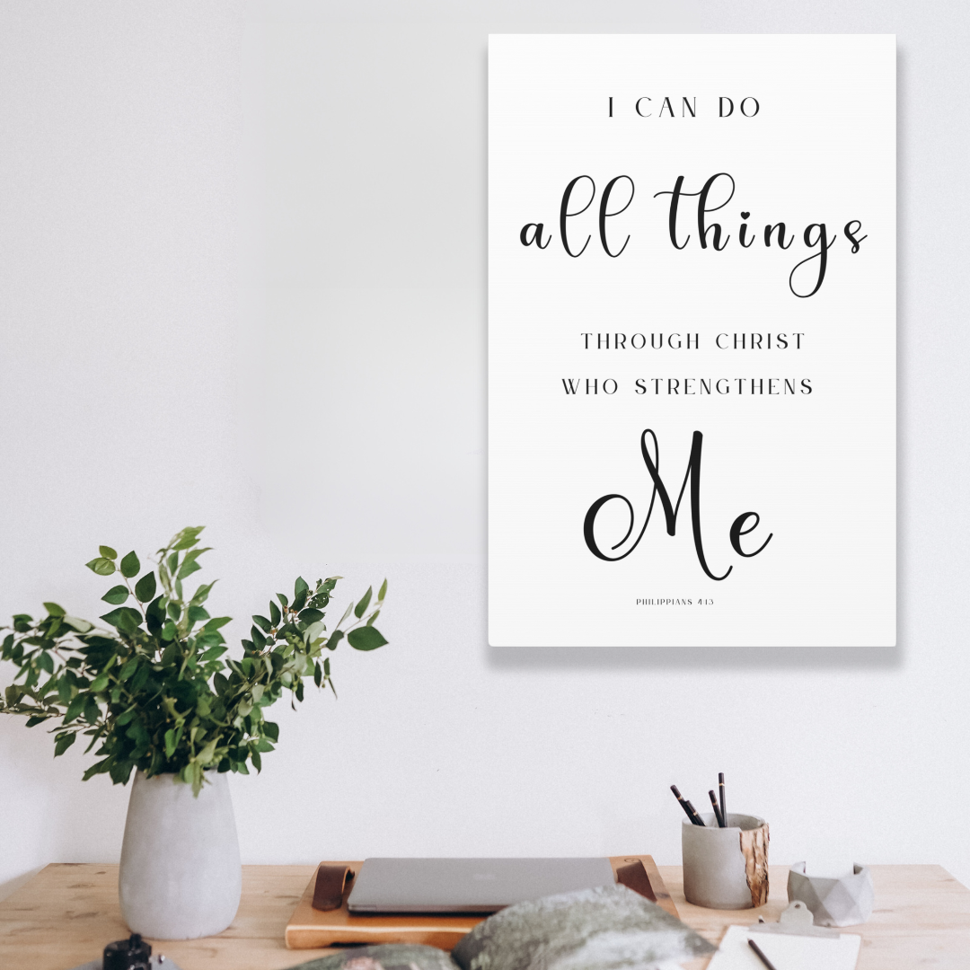 I Can Do All Things | Office Wall Art