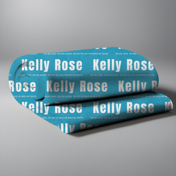 Kids First & Last names With Inspiration | Velveteen Minky Blanket