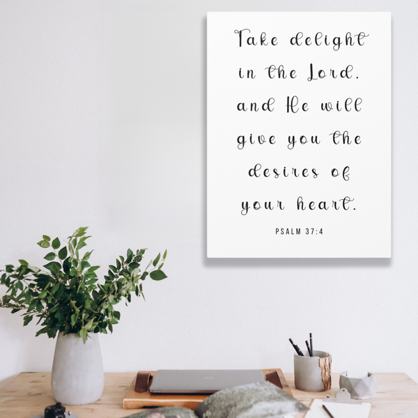 Take Delight In The Lord | Office Wall Art