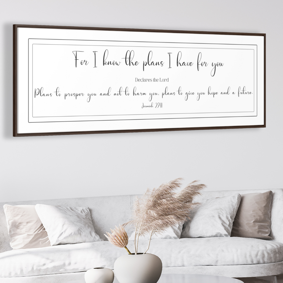 I Know The Plans I Have For You | Christian Wall Art