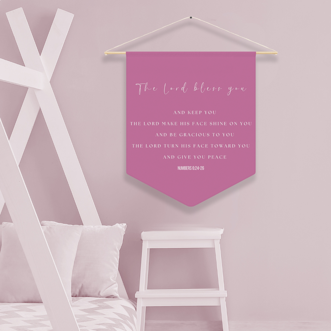 The Lord Bless You | Nursery Pennant Wall Art