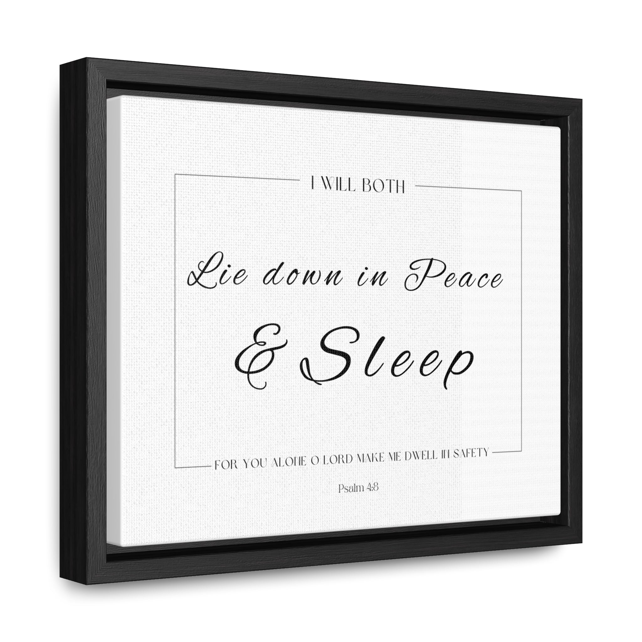 I Will Both Lie Down In Peace & Sleep | Christian Wall Art