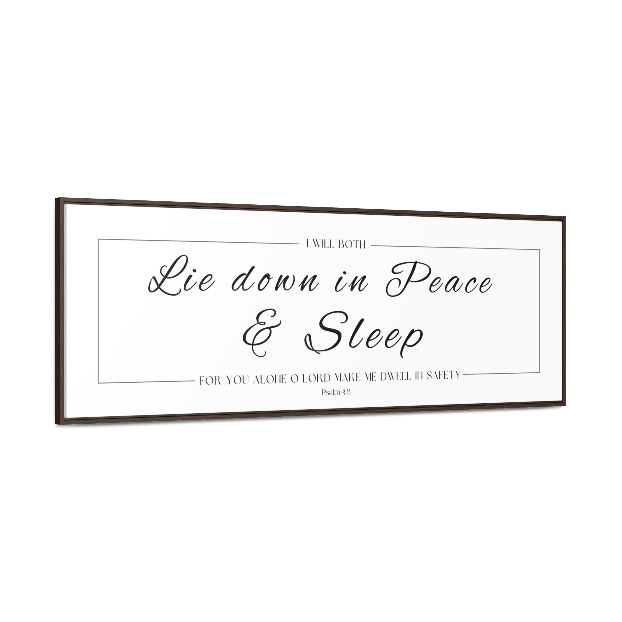 I Will Both Lie Down In Peace & Sleep | Christian Wall Art