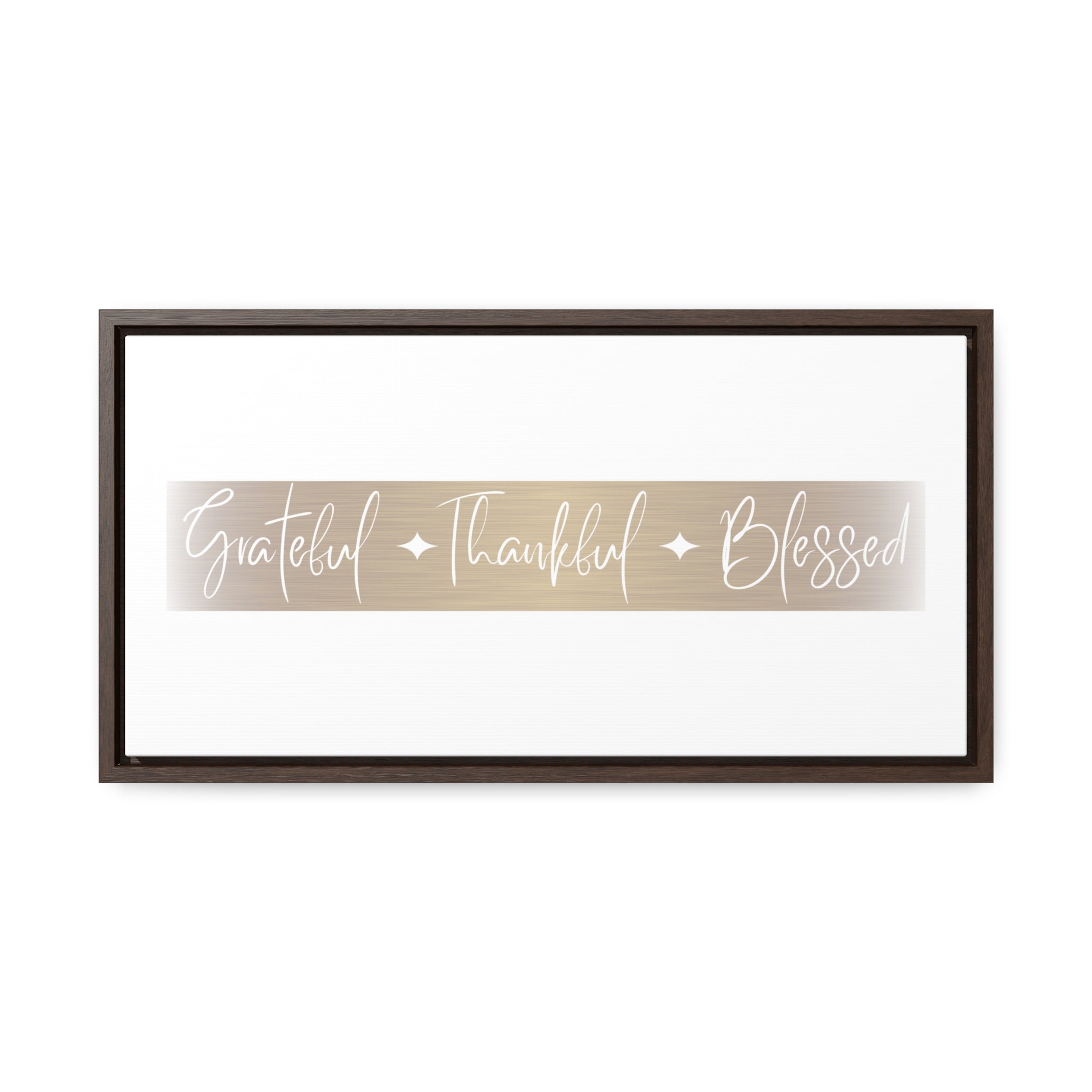 Grateful, Thankful, Blessed | Gratitude Wall Art | Canvas