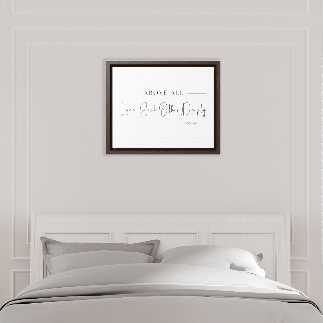 Love Each Other Deeply | Christian Wall Art