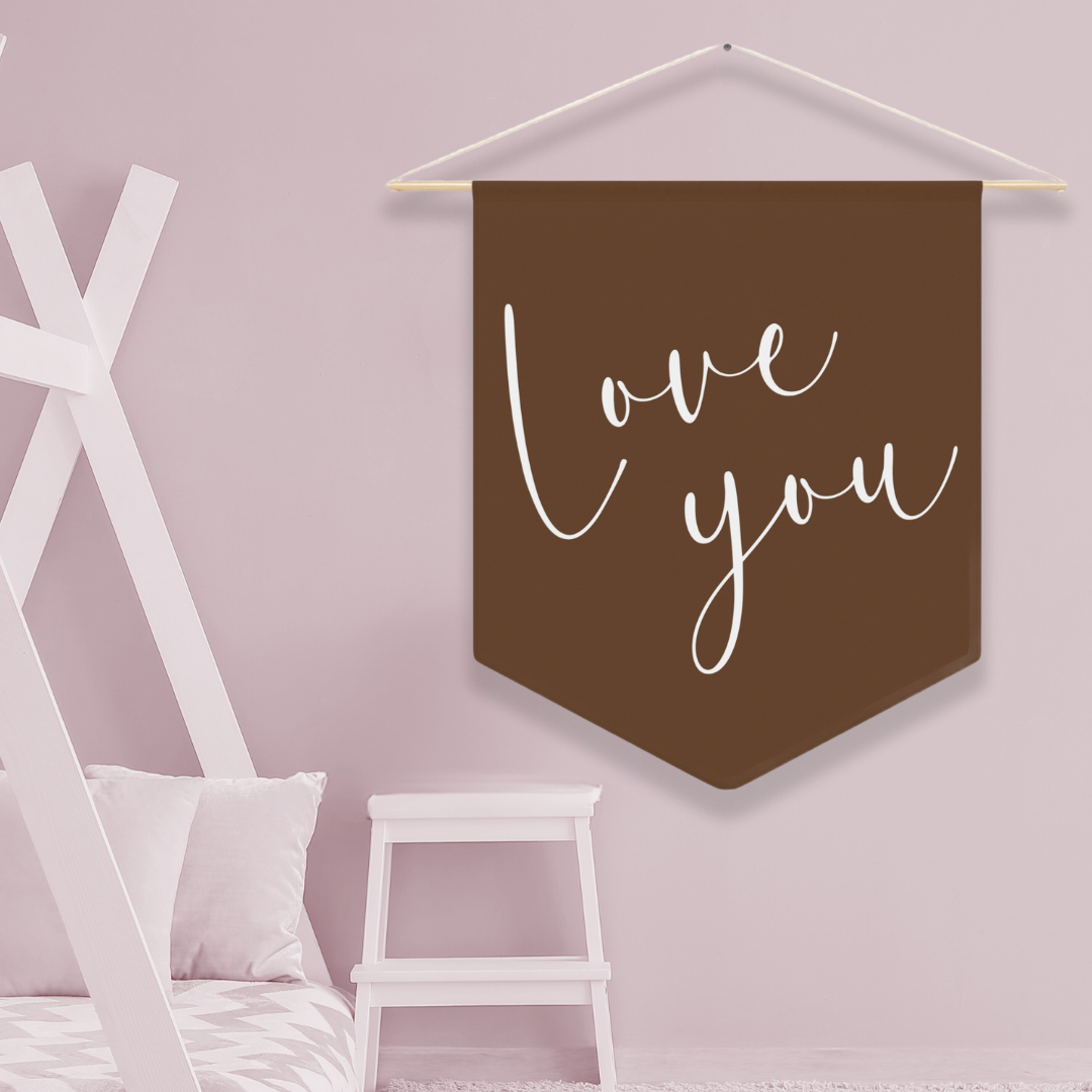 Love You | Nursery Pennant Wall Art