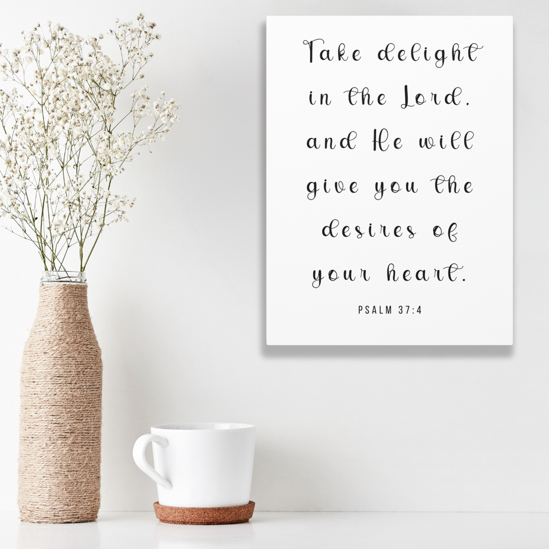 Take Delight In The Lord | Office Wall Art